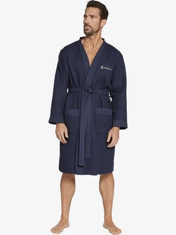 Artikelbild Herren Bademantel - SEBASTIO von BABISTA in blau uni