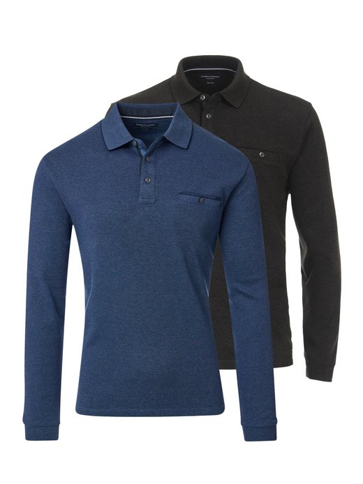 Herren Basic Poloshirt im 2er-Pack
