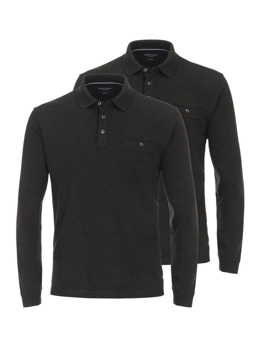 Herren Basic Poloshirt im 2er-Pack