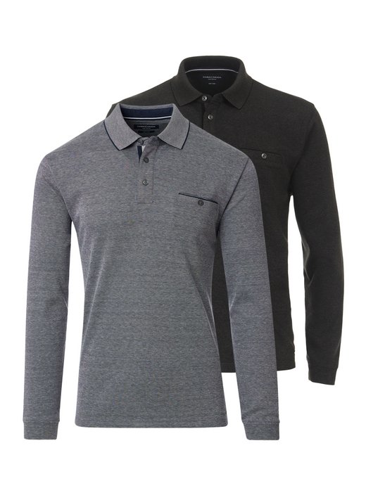 Herren Basic Poloshirt im 2er-Pack