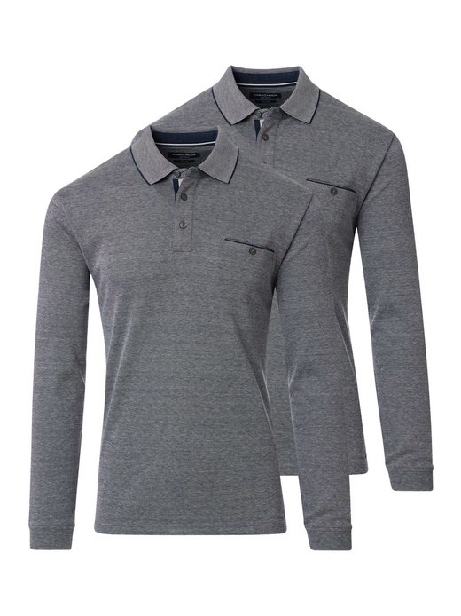 Herren Basic Poloshirt im 2er-Pack