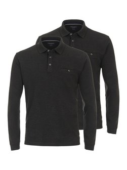 Herren Basic Poloshirt im 2er-Pack