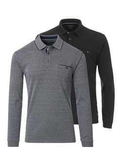 Herren Basic Poloshirt im 2er-Pack