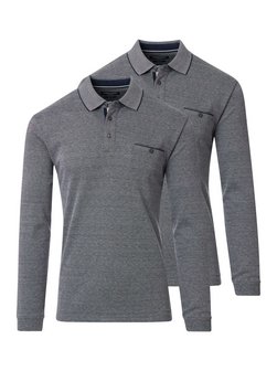 Herren Basic Poloshirt im 2er-Pack