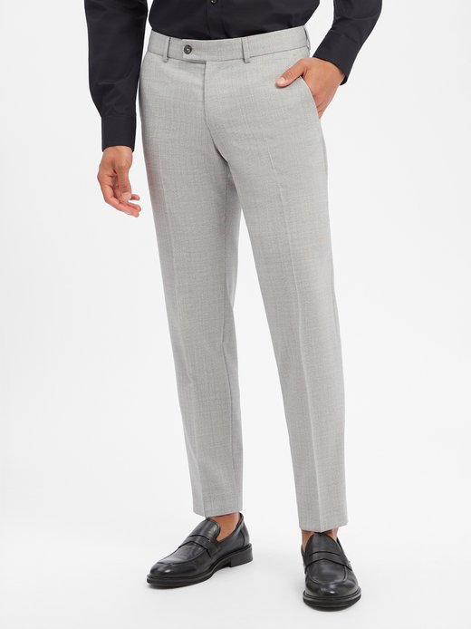 Herren Baukasten-Anzughose aus Schurwolle