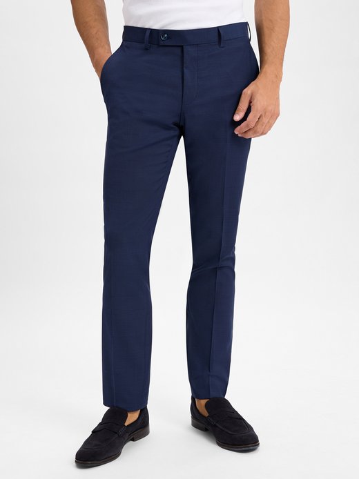 Herren Baukasten-Anzughose mit Schurwoll-Anteil