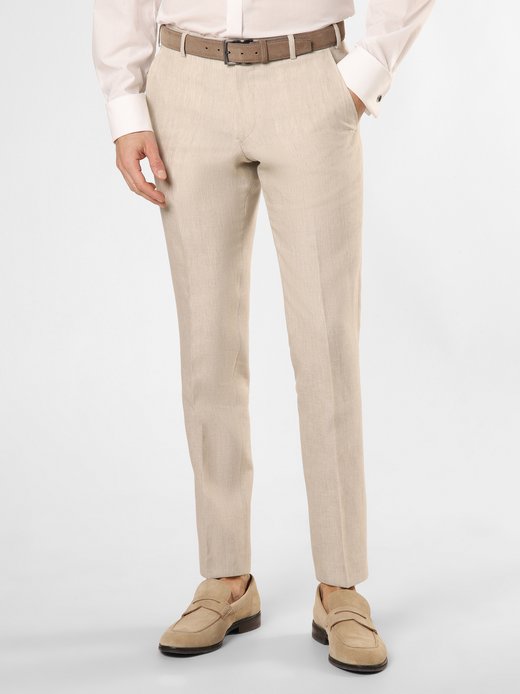 Herren Baukasten-Hose mit Leinen-Anteil