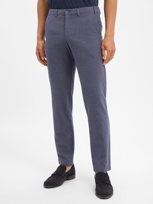 Herren Baukasten-Hose mit Leinenanteil