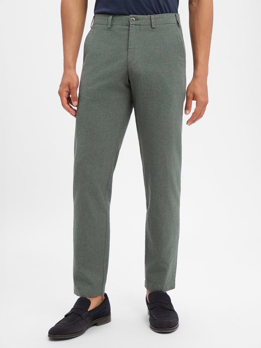 Herren Baukasten-Hose mit Leinenanteil