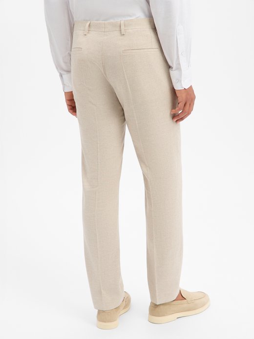 Herren Baukasten-Hose mit Leinenanteil