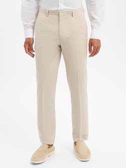 Herren Baukasten-Hose mit Leinenanteil