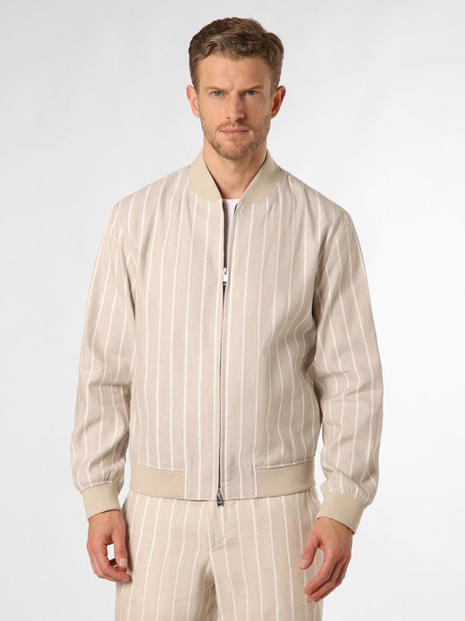 Herren Baukasten-Jacke mit Leinen-Anteil - C-Hanry
