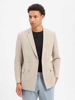 Herren Baukasten-Sakko mit Leinenanteil