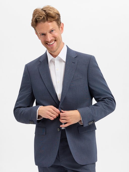 Herren Baukasten-Sakko mit Schurwoll-Anteil - H-Jasper-MM-C-NF