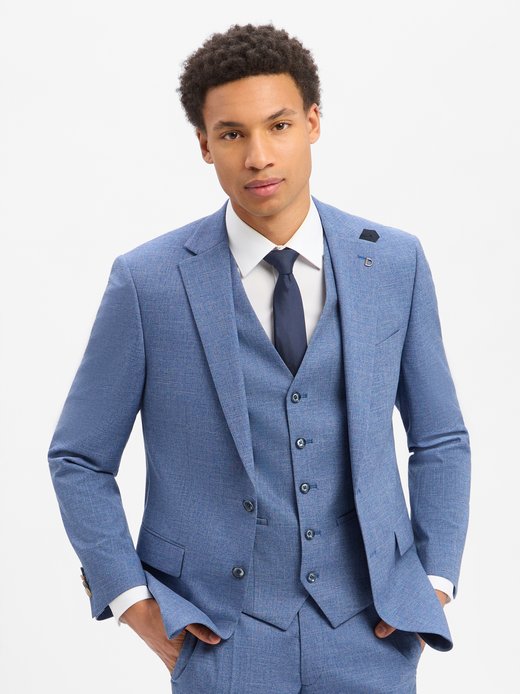 Herren Baukasten-Sakko mit Woll-Anteil - Ezzo-G