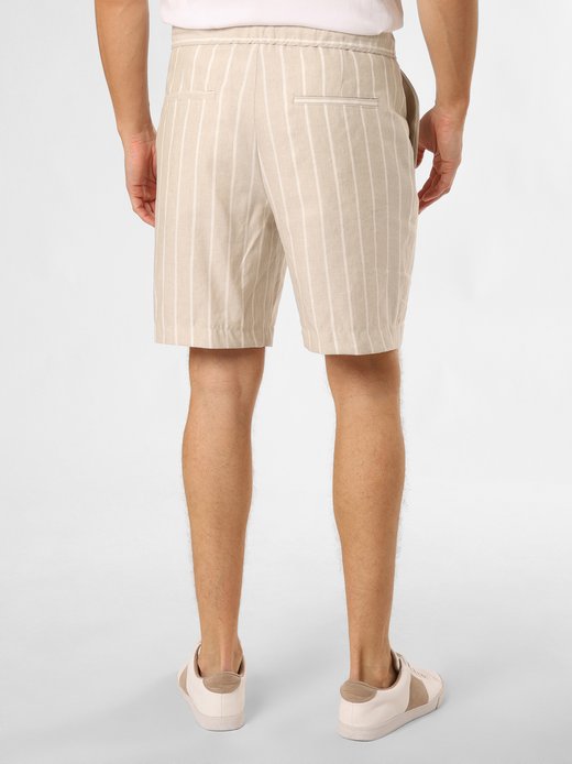 Herren Baukasten-Shorts mit Leinen-Anteil - C-Perin