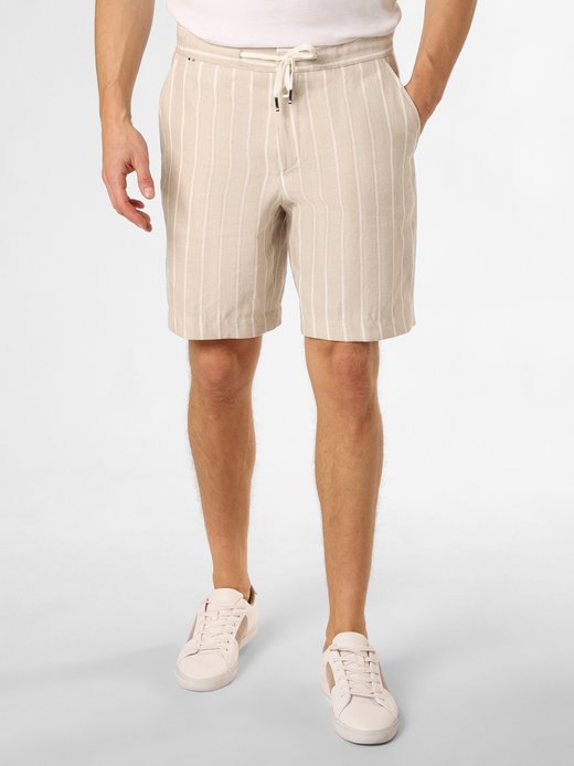 Herren Baukasten-Shorts mit Leinen-Anteil - C-Perin