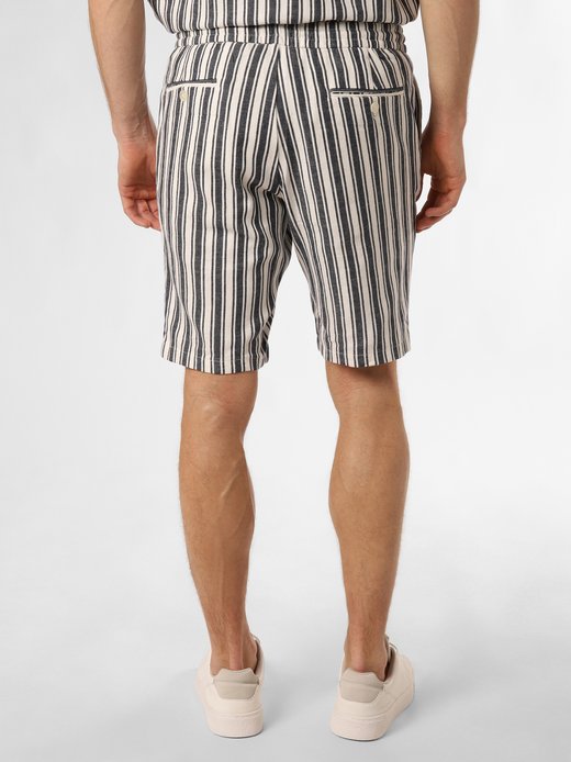 Herren Baukasten-Shorts mit Leinen-Anteil - Cox