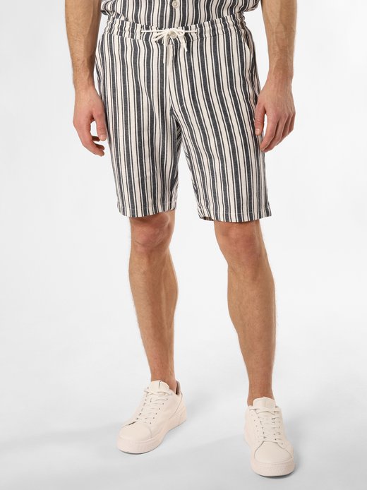 Herren Baukasten-Shorts mit Leinen-Anteil - Cox