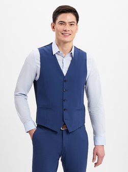 Artikelbild Herren Baukasten-Weste - Wesdon von Finshley & Harding London in indigo uni