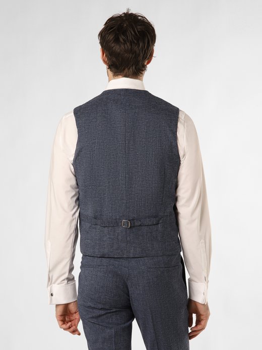 Herren Baukasten-Weste mit Leinen-Anteil