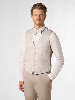Artikelbild Herren-Baukasten-Weste von Wilvorst in beige kitt gemustert