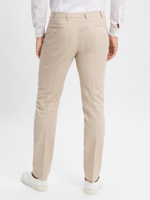 Herren Baukastenanzug-Hose mit Leinen-Anteil - Sergio