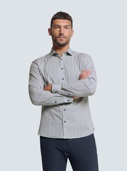 Herren Bedrucktes Stretch-Hemd