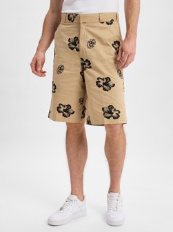 Artikelbild Herren Bermuda - Damo242 von HUGO BLUE in beige schwarz gemustert