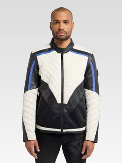 Artikelbild Herren Bikerjacke  -  Depian von Carlo Colucci in mehrfarbig bedruckt