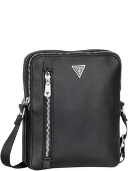 Artikelbild Herren Bodybag - Torino Saffiano Eco Double Zip von GUESS in schwarz uni