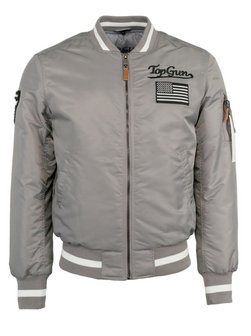 Artikelbild Herren Bomberjacke von Topgun in grau uni