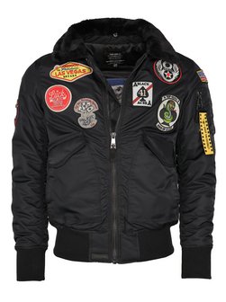 Artikelbild Herren Bomberjacke von Topgun in schwarz uni
