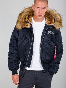 Artikelbild Herren Bomberjacke von Alpha Industries in blau uni