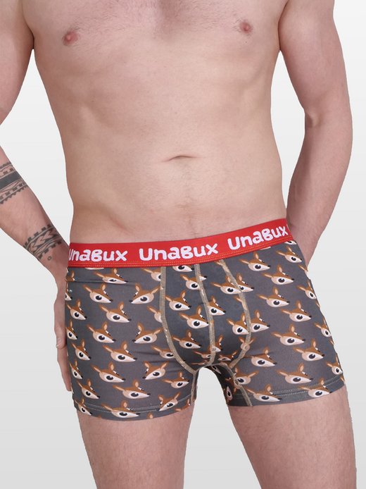 Herren Boxer  -  BLACK WHITE RABBIT
