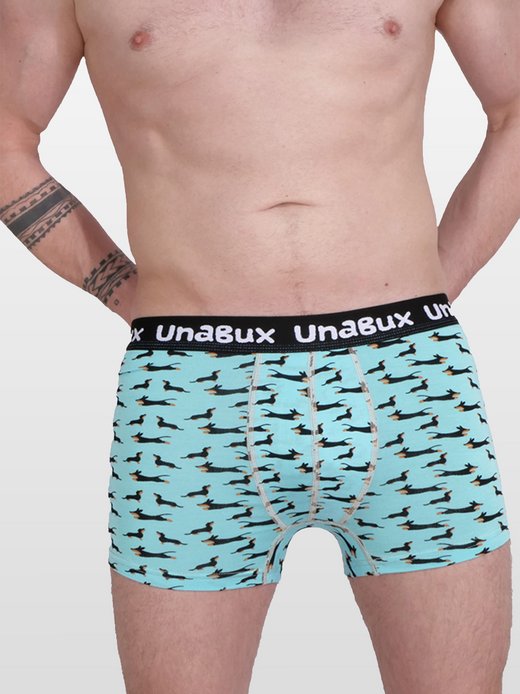 Herren Boxer  -  BLACK WHITE RABBIT