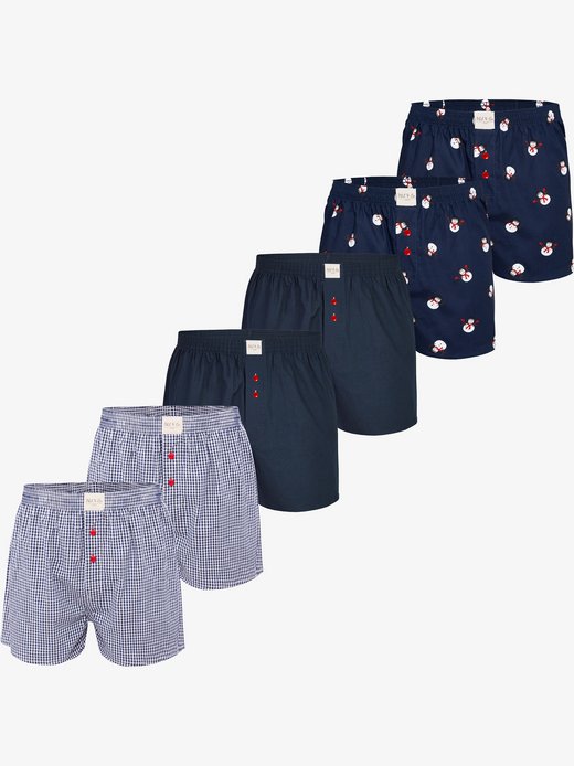 Herren Boxer  -  Chrstimas Boxer 6er Pack