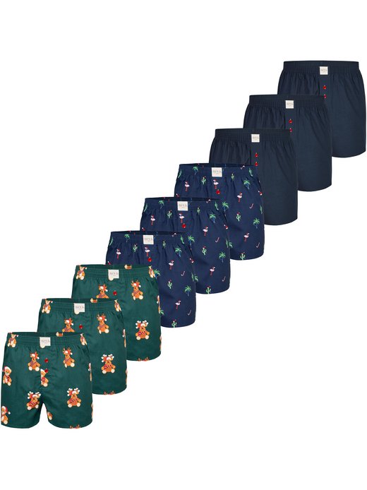 Herren Boxer  -  Chrstimas Boxer 9er Pack