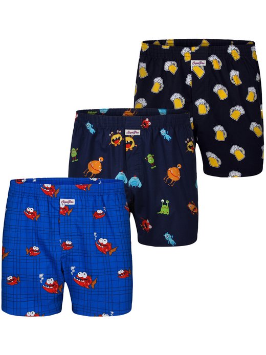 Herren Boxer  -  Motiv Print Mix