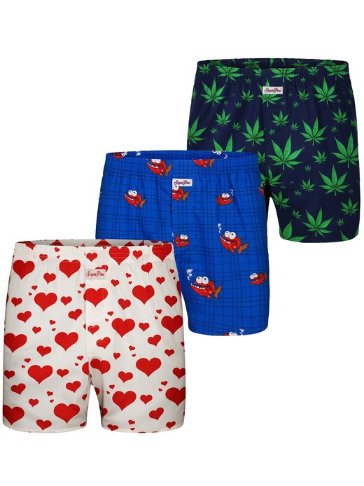 Herren Boxer  -  Motiv Print Mix