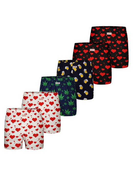 Herren Boxer  -  Motiv Print Mix