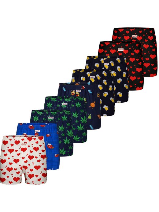 Herren Boxer  -  Motiv Print Mix