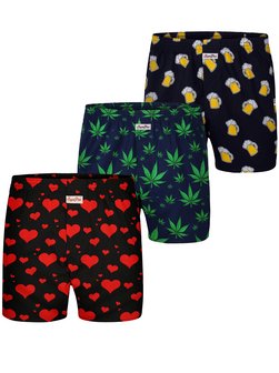Herren Boxer  -  Motiv Print Mix