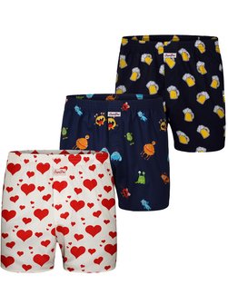 Herren Boxer  -  Motiv Print Mix