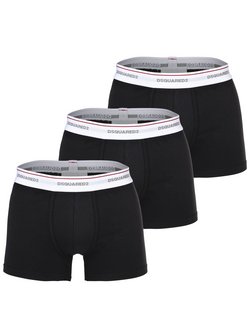 Artikelbild Herren Boxershort 3er Pack von Dsquared in schwarz uni