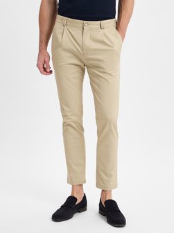 Artikelbild Herren Bundfaltenhose - Todd Tapered Slim Fit von Finshley & Harding in beige uni