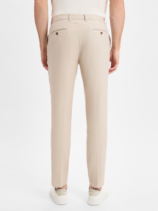 Herren Bundfaltenhose mit Leinenanteil - Nieslon