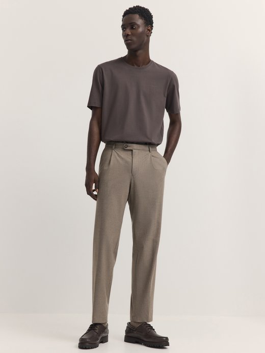 Herren Bundfaltenhose