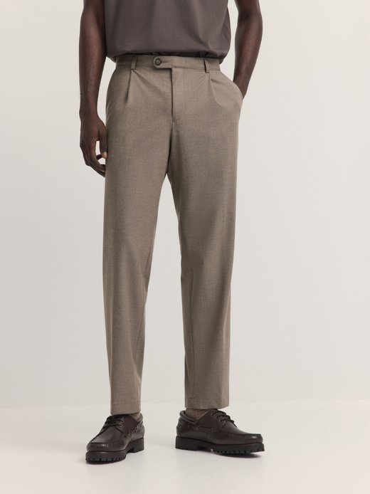 Herren Bundfaltenhose