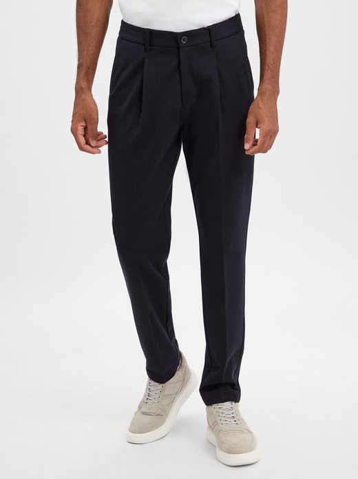 Herren Bundfaltenhose